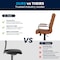 Flash Furniture Mid-Back Brown/Black LeatherSoft Executive Swivel Chair GO-2286M-BR-BK-GG - alternate 10